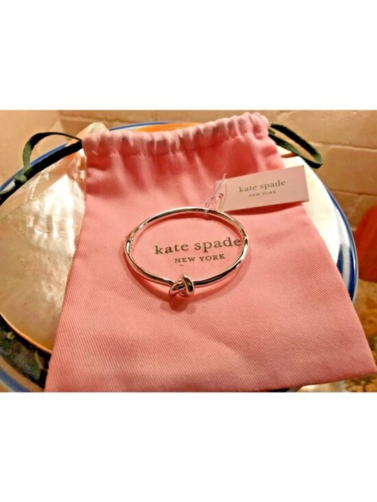 kate spade new york Jewelry - Kate Spade Sailor’s Knot Hinge Silver Bracelet
